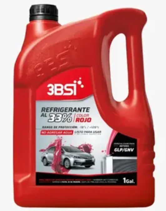 Envase de aceite 3BSI 3BSI REFRIGERANTE 3B 33% ROJO - GL 3.78LT grado N/A - Lubricentro Piloto